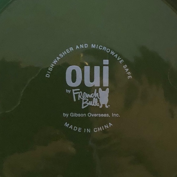 Oui by French Bulldog Bright Floral Plate set - Picture 9 of 9